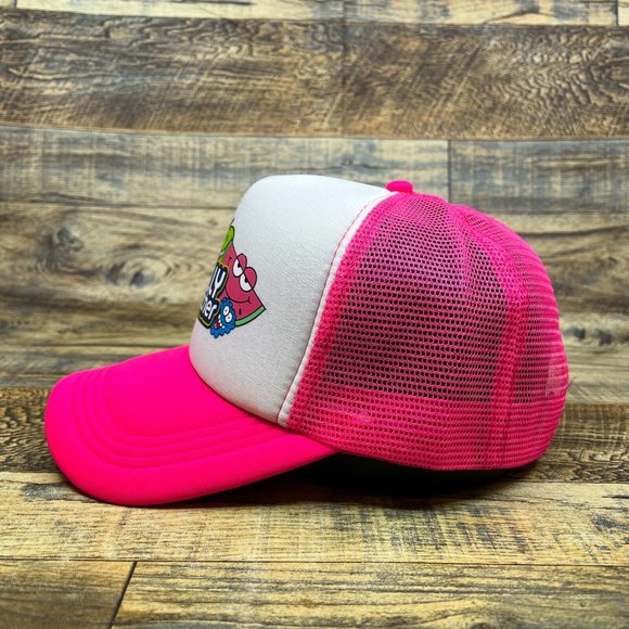Jolly Rancher Unisex Trucker Hat Pink Snapback Vintage Retro Candy Baseball Cap - Picture 4 of 8
